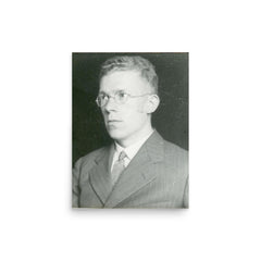 Hans Asperger poster on a plain backdrop in size 12"x16".