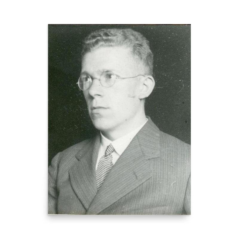 Hans Asperger poster on a plain backdrop in size 18