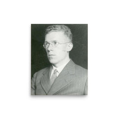 Hans Asperger poster on a plain backdrop in size 8"x10".