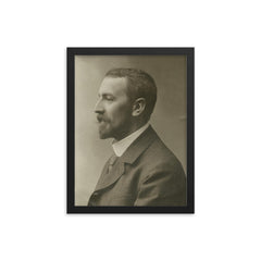 Hans Bluntschli framed print on a plain backdrop in size 12"x16".