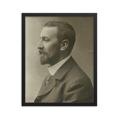 Hans Bluntschli framed print on a plain backdrop in size 16"x20".