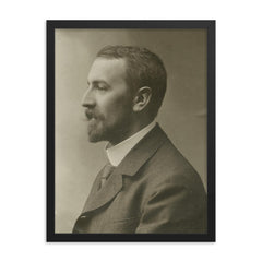 Hans Bluntschli framed print on a plain backdrop in size 18"x24".