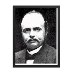 Hans Driesch framed print on a plain backdrop in size 18"x24".