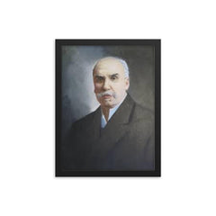 Hans Gross framed print on a plain backdrop in size 12"x16".