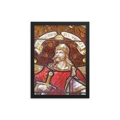 Harald Hardrada framed print on a plain backdrop in size 12"x16".
