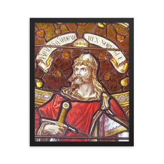 Harald Hardrada framed print on a plain backdrop in size 16"x20".
