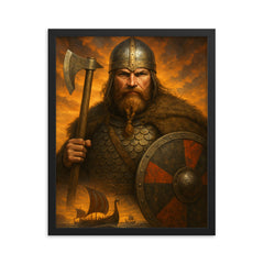 Harald Hardrada framed print on a plain backdrop in size 16"x20".