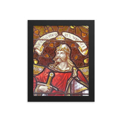Harald Hardrada framed print on a plain backdrop in size 8"x10".