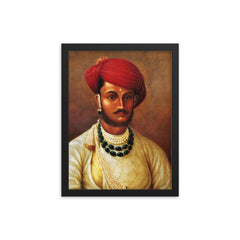 Hari Rao Holkar framed print on a plain backdrop in size 12"x16".