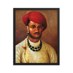 Hari Rao Holkar framed print on a plain backdrop in size 16"x20".