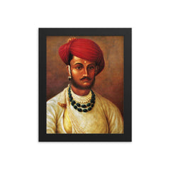 Hari Rao Holkar framed print on a plain backdrop in size 8"x10".