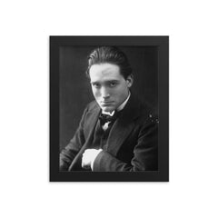 Harley Granville-Barker framed print on a plain backdrop in size 8"x10".