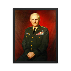 Harold Keith Johnson framed print on a plain backdrop in size 16"x20".