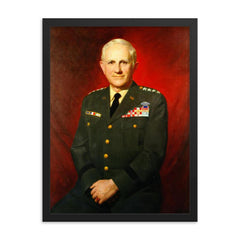 Harold Keith Johnson framed print on a plain backdrop in size 18"x24".