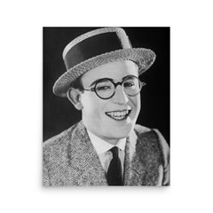 Harold Lloyd poster on a plain backdrop in size 16"x20".