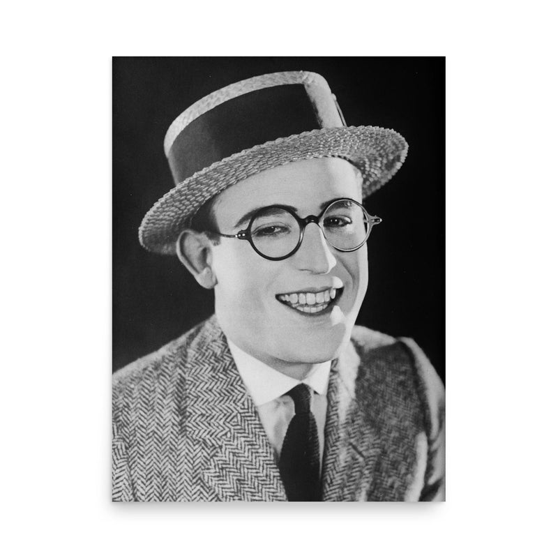 Harold Lloyd poster on a plain backdrop in size 18