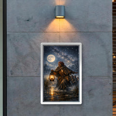 Harriet Tubman guiding fugitives through starlit marsh poster 2
