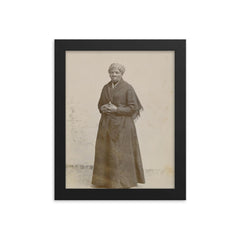 Harriet Tubman official portrait framed print on a plain backdrop in size 8"x10".