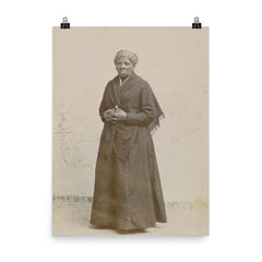 Harriet Tubman official portrait poster on a plain backdrop in size 8"x10".
