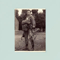 Harry Hudec of the 82nd Airborne Ready for Combat Jump, 1944 poster 8