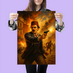 Hasan Tahsin opening shot at İzmir poster 3