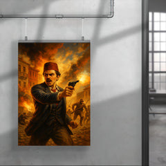 Hasan Tahsin opening shot at İzmir poster 4