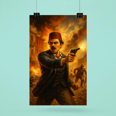 Hasan Tahsin opening shot at İzmir poster 6