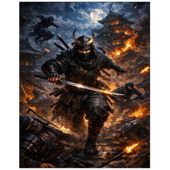 Hattori Hanzo in Iga night raid jigsaw puzzle