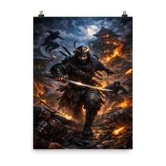 Hattori Hanzo in Iga night raid poster on a plain backdrop in size 8"x10".