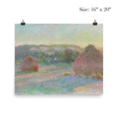 Haystacks  Monet 1890-91 poster 2
