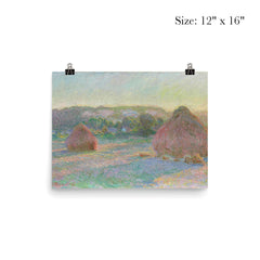 Haystacks  Monet 1890-91 poster 3