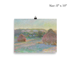 Haystacks  Monet 1890-91 poster 4