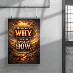He who has a why can bear almost any how Friedrich Nietzsche poster 4