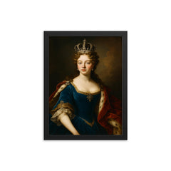 Hedvig Sophia of Sweden framed print on a plain backdrop in size 12"x16".
