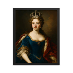 Hedvig Sophia of Sweden framed print on a plain backdrop in size 16"x20".