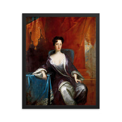 Hedvig Sophia of Sweden framed print on a plain backdrop in size 16"x20".