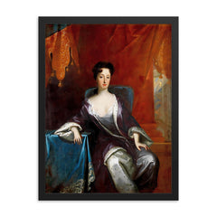 Hedvig Sophia of Sweden framed print on a plain backdrop in size 18"x24".