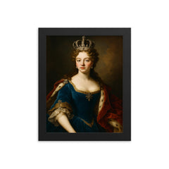Hedvig Sophia of Sweden framed print on a plain backdrop in size 8"x10".