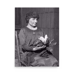 Helen Keller poster on a plain backdrop in size 18"x24".