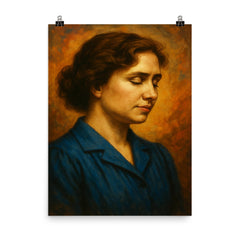 Helen Keller poster on a plain backdrop in size 8"x10".