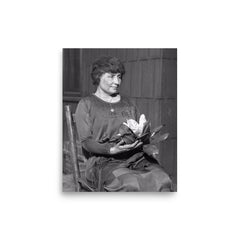 Helen Keller poster on a plain backdrop in size 8"x10".