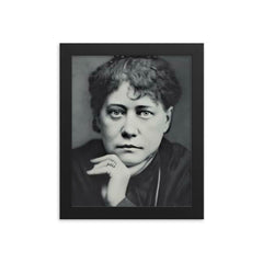 Helena Blavatsky framed print on a plain backdrop in size 8"x10".