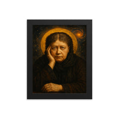 Helena Petrovna Blavatsky framed print on a plain backdrop in size 8"x10".