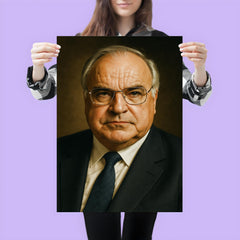 Helmut Kohl portrait poster 3