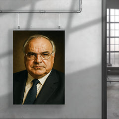 Helmut Kohl portrait poster 4