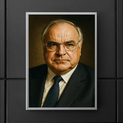 Helmut Kohl portrait poster 5