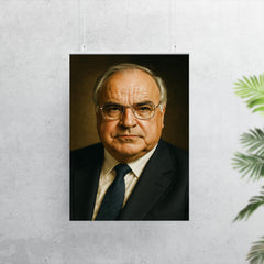 Helmut Kohl portrait poster 7