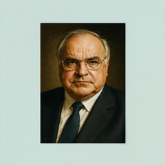 Helmut Kohl portrait poster 8