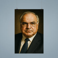 Helmut Kohl portrait poster 9