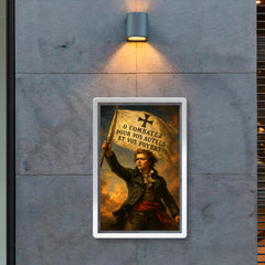 Henri de La Rochejaquelein Vendee banner raised poster 2